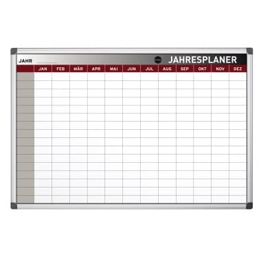 Bi-office Jahresplaner Earth Stahloberfläche 90x60cm