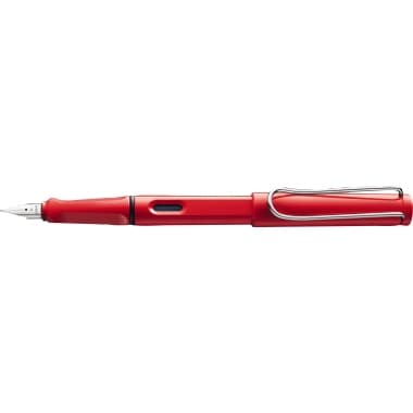 Lamy Füllhalter safari rechts M rot
