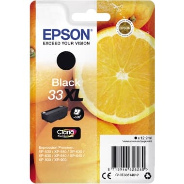 Epson Tintenpatrone 33XL 12,2ml schwarz