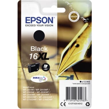 Epson Tintenpatrone 16XL 12,9ml schwarz