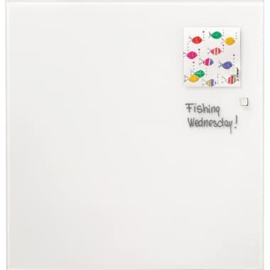 Franken Glastafel 120x120cm weiß