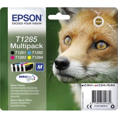 Epson Tintenpatrone T1285 sw/c/m/y 4St