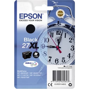 Epson Tintenpatrone 27XL 17,7ml schwarz