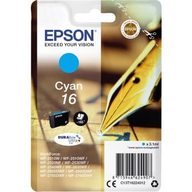 Epson Tintenpatrone 16 3,1ml cyan