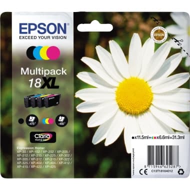 Epson Tintenpatrone 18XL sw/c/m/y 4St