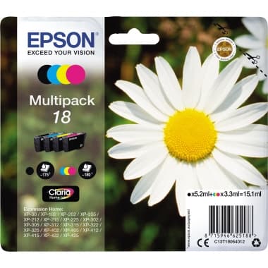 Epson Tintenpatrone 18 sw/c/m/y 4St