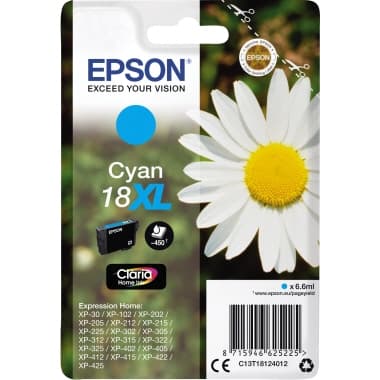 Epson Tintenpatrone 18XL 6,6ml cyan