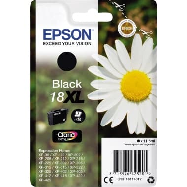 Epson Tintenpatrone 18XL 11,5ml schwarz