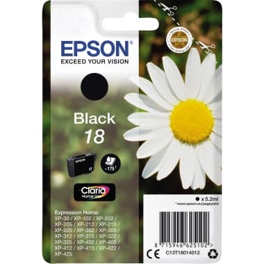 Epson Tintenpatrone 18 3,3ml schwarz