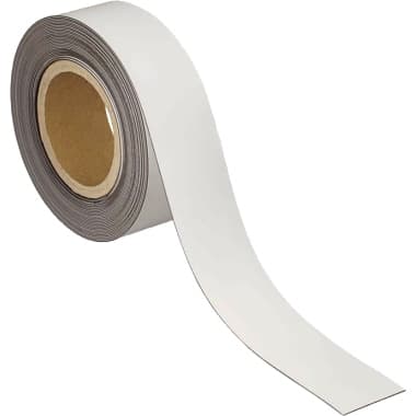 Maul Magnetband 20mmx10m zuschneidbar weiß