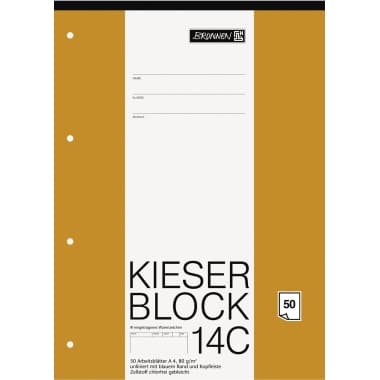 Brunnen Kieserblock A4 50Bl Lin03 bla