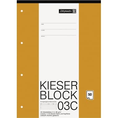 Brunnen Kieserblock A4 50Bl Lin03 lin