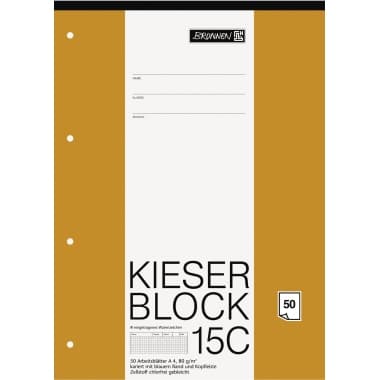 Brunnen Kieserblock A4 50Bl Lin22 kar
