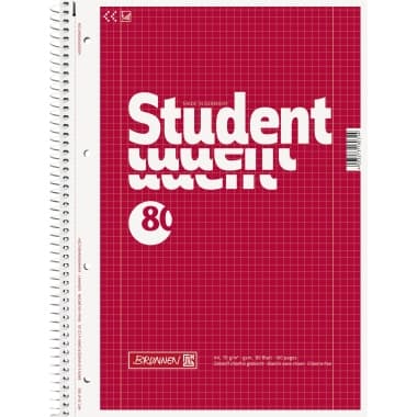 Brunnen Collegeblock Student DIN A4 80Bl. Lin28 kar.