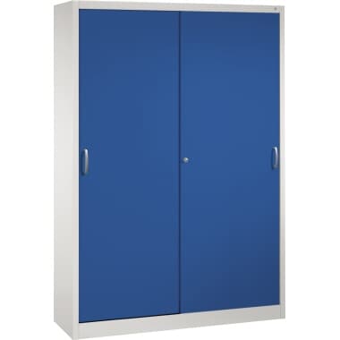 C+P Werkzeugschrank 8Böden 1950x1600x400mm lgr/ebl