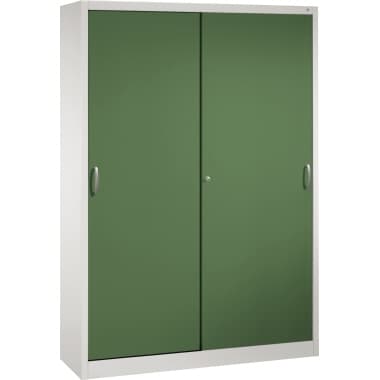 C+P Werkzeugschrank 8Böden 1950x1600x400mm lgr/rgn
