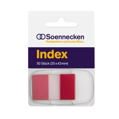 Soennecken Haftstreifen Index 25x43mm 50St Spender rt