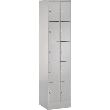C+P Fächerschrank auf Sockel 10Fächer lgr/lgr
