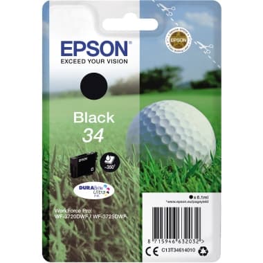 Epson Tintenpatrone 34 6,1ml schwarz