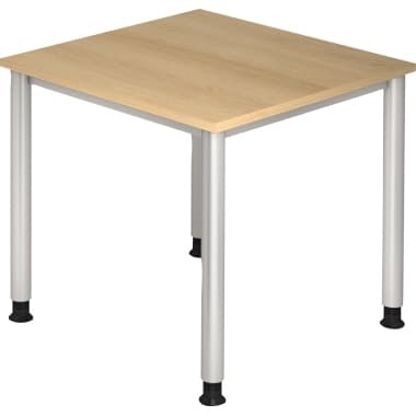 Hammerbacher Schreibtisch 80x80cm eiche