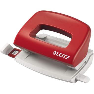 Leitz Locher NeXXt 10Bl. Metall/Kunststoff rot