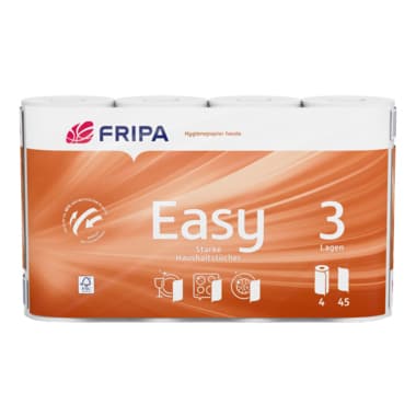 Fripa Küchenrolle EASY 3lg. 45Bl. Zellstoff hochws 4 St.