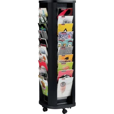 Paperflow Prospektsäule 40Fächer sw