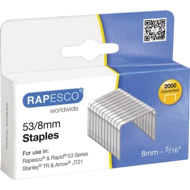 Rapesco Heftklammern 0 53/8mm verzinkt