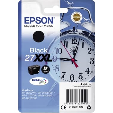 Epson Tintenpatrone 27XXL 34,1ml schwarz