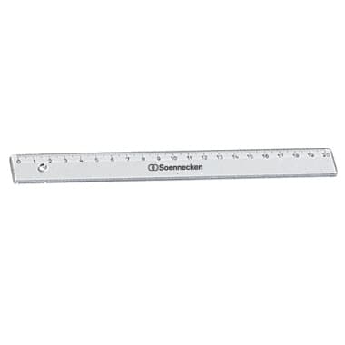 Soennecken Lineal 20cm Kunststoff transparent