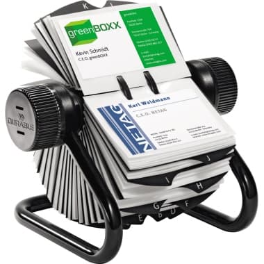 Durable Rollkartei VISIFIX 400Karten schwarz