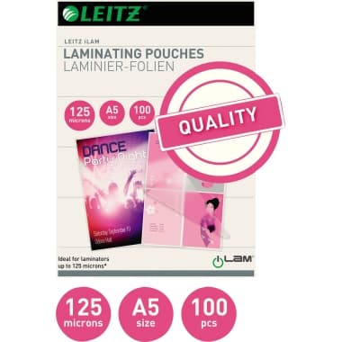 Leitz Laminierfolie DIN A5 125mic 100 St./Pack.