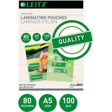 Leitz Laminierfolie DIN A5 80mic 100 St./Pack.