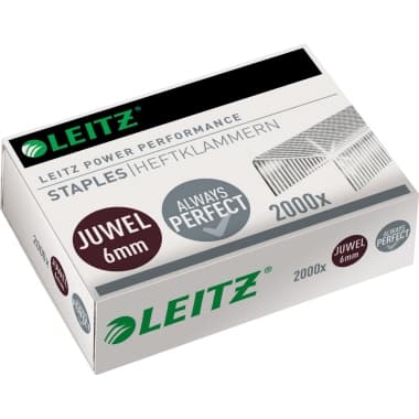 Leitz Heftklammer Juwel 6mm verzinkt 2.000 St.