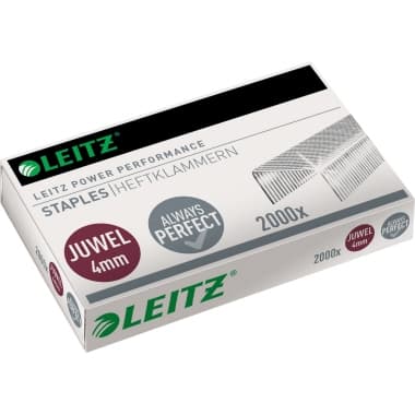 Leitz Heftklammer Juwel 4mm verzinkt Metall 2.000 St.