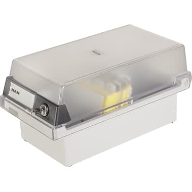 HAN Karteikasten DIN A7 max. 800Karten PS lichtgrau