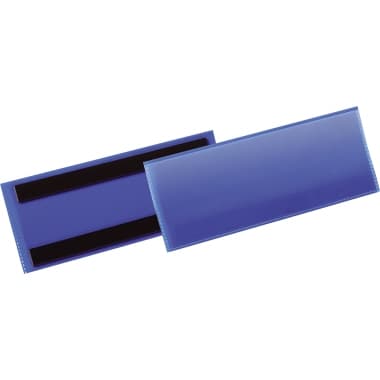 Durable Etikettentasche 1/2 A5 quer magn. d.bl 50 St.
