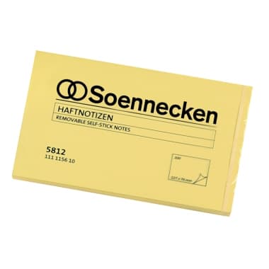 Soennecken Haftnotiz 125x75mm 100Blatt gelb
