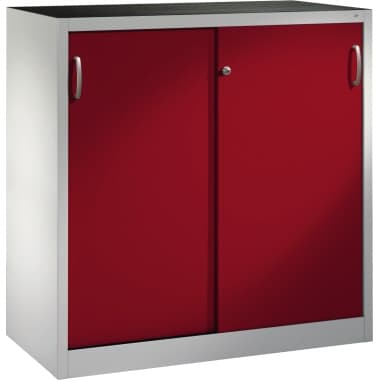 C+P Werkzeugschrank Schiebetür 120x120x50cm lgr