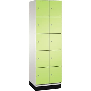C+P Fächerschrank Sockel 10Fächer B600mm lgr/cgn