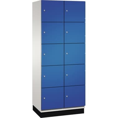 C+P Fächerschrank Sockel 10Fächer B800mm lgr/ebl
