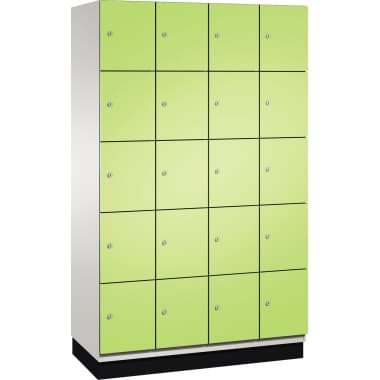 C+P Fächerschrank Sockel 20Fächer B1200mm lgr/cgn