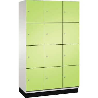C+P Fächerschrank Sockel 12Fächer B1200mm lgr/cgn