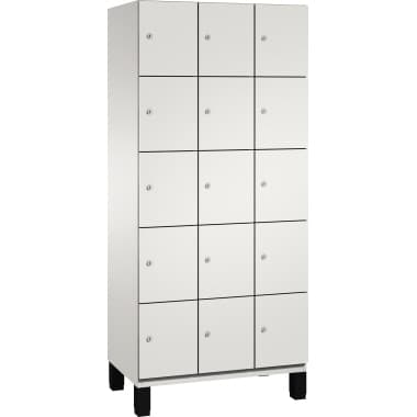 C+P Fächerschrank Füße 15Fächer B900mm lgr/lgr
