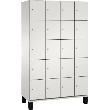 C+P Fächerschrank Füße 20Fächer B1200mm lgr/lgr
