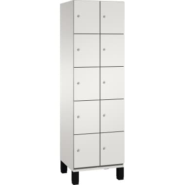 C+P Fächerschrank Füße 10Fächer B600mm lgr/lgr