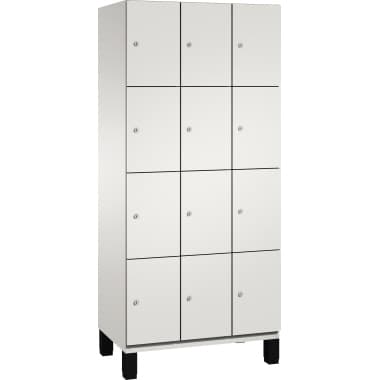 C+P Fächerschrank Füße 12Fächer B900mm lgr/lgr