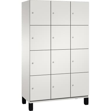 C+P Fächerschrank Füße 12Fächer B1200mm lgr/lgr