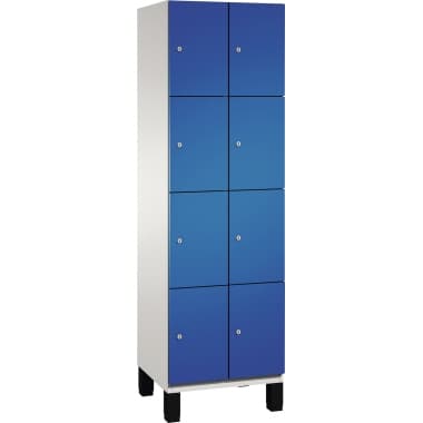 C+P Fächerschrank Füße 8Fächer B600mm lgr/ebl