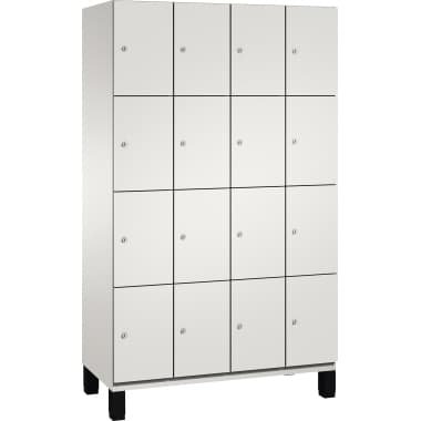 C+P Fächerschrank Füße 16Fächer B1200mm lgr/lgr